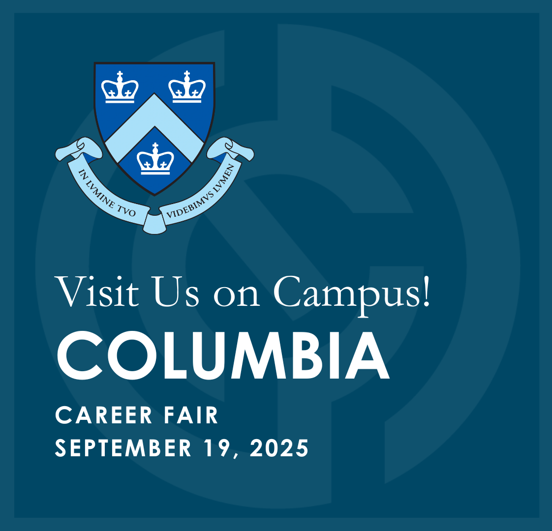 Visit Us on Campus! – Columbia University Career Fair - September 19, 2025